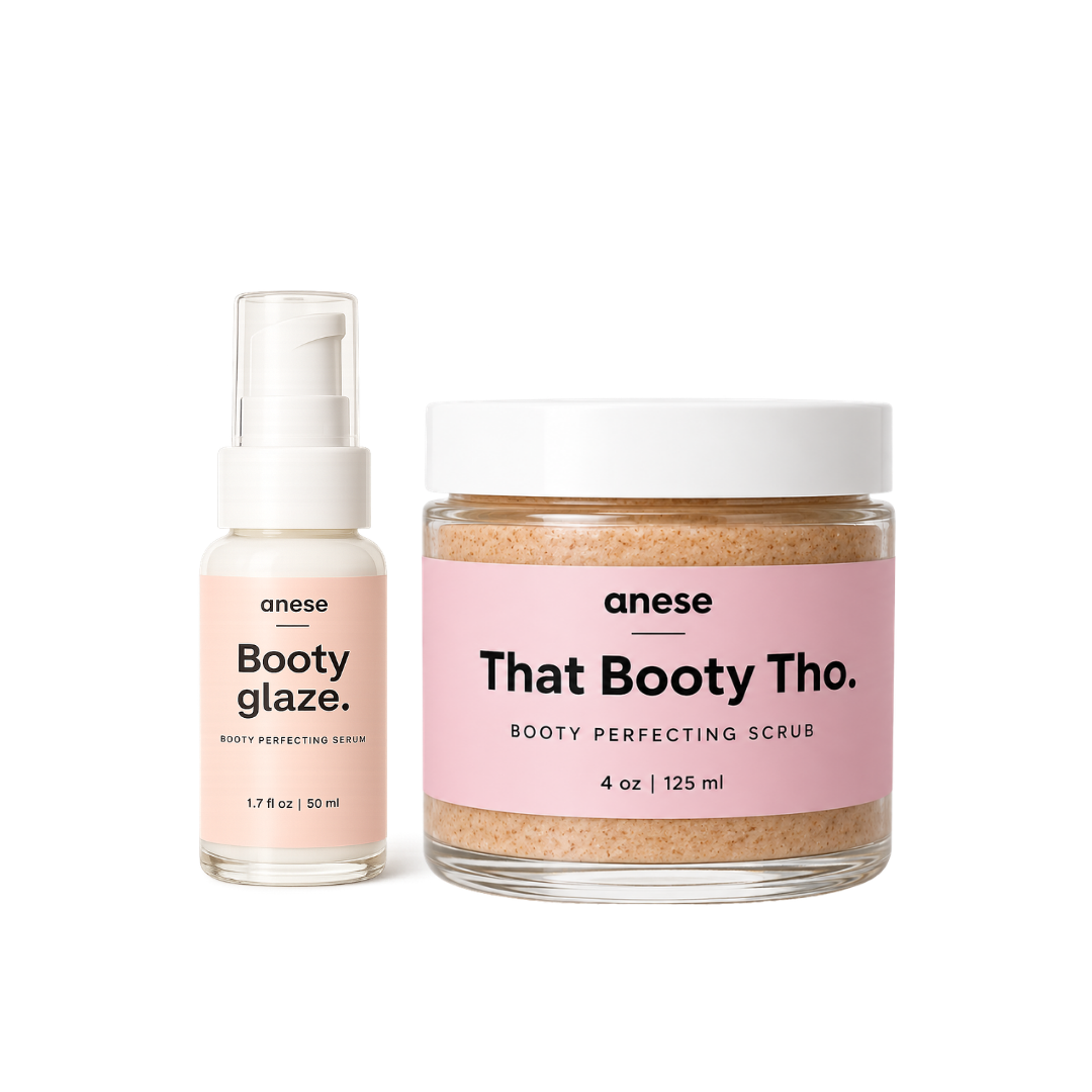 Booty glaze and scrub duo.